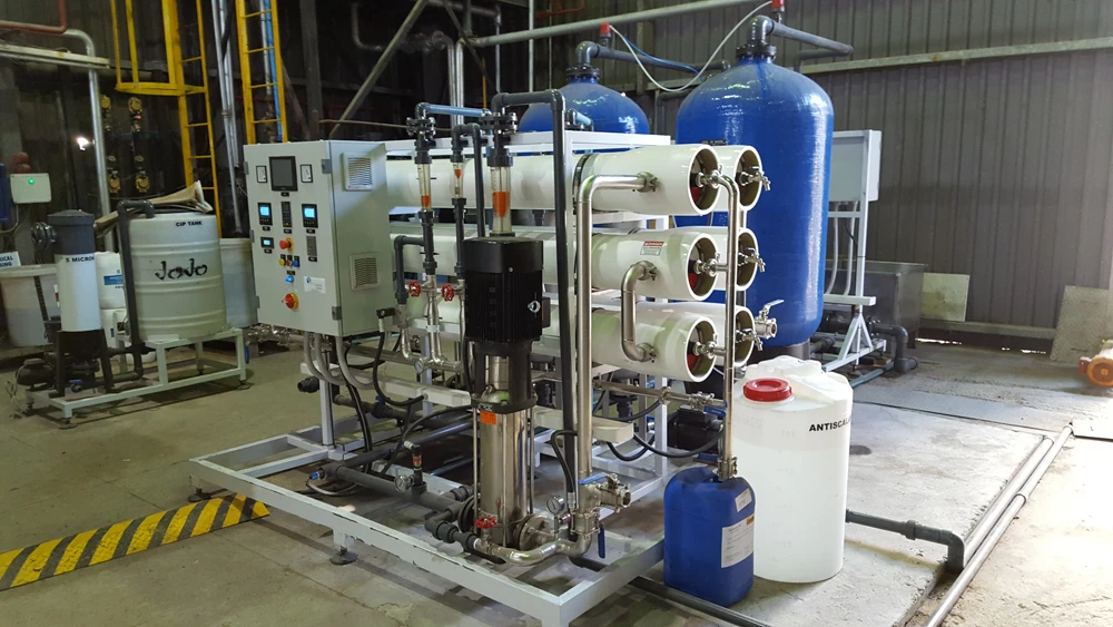RO system for boiler feedwater
