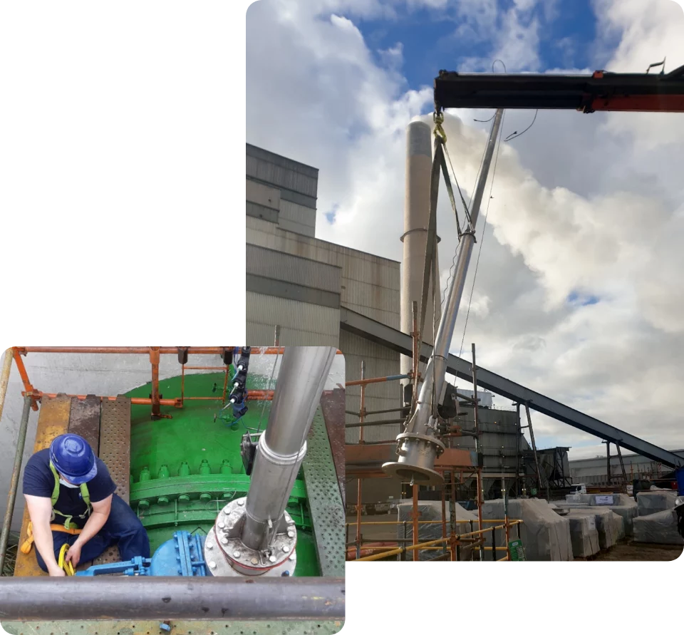 Traversing Pitot Tube Testing Traversing pitot tube used for airflow measurement and duct testing up to 3m